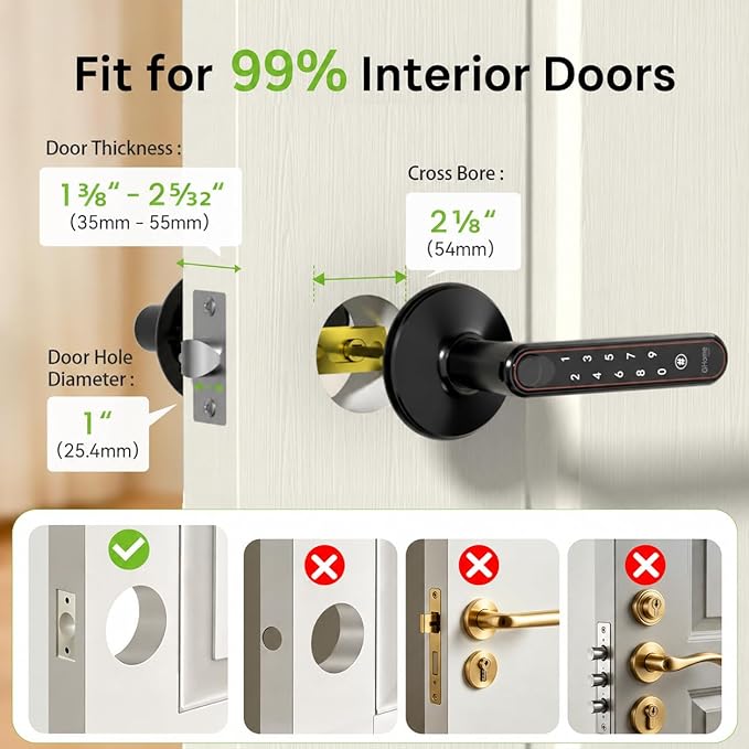 Ghome Smart Fingerprint Door Konb - Image 6