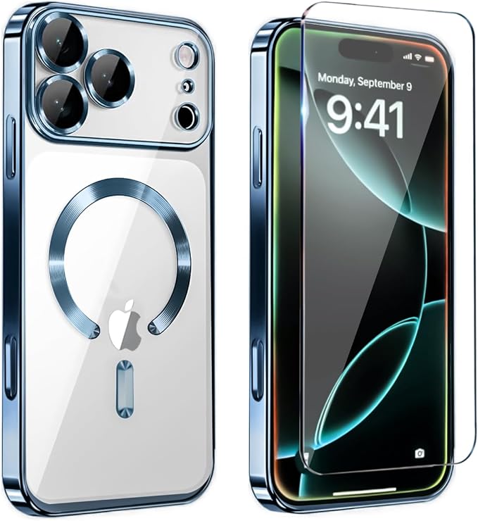 Magnetic Glossy Case for iPhone 17 Pro Max, iPhone 17 ProMax Phone Case Slim by Unknown