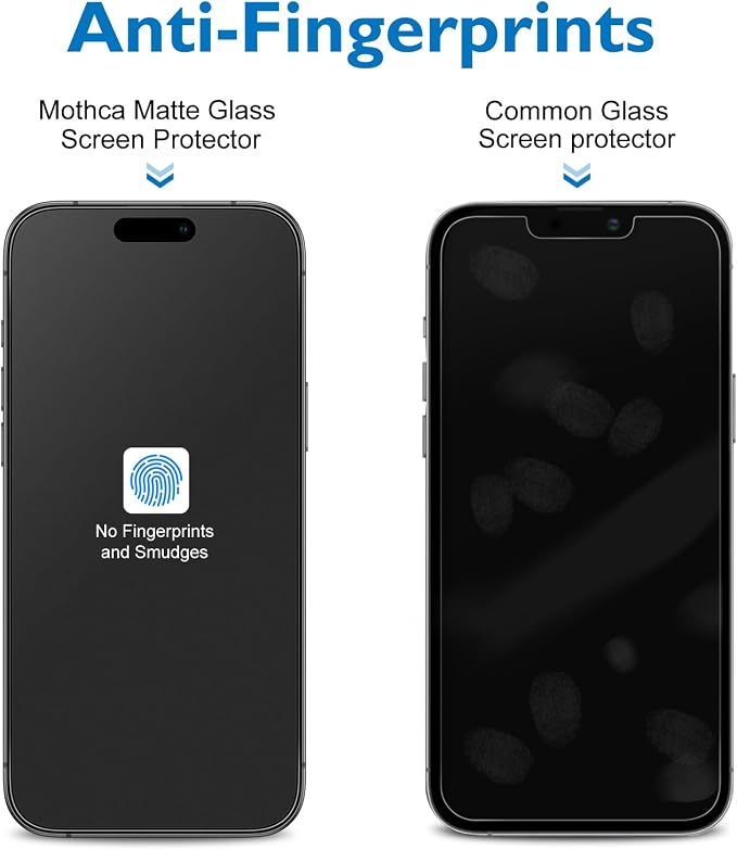 Mothca 2 Pack Matte Glass Screen Protector - Image 3