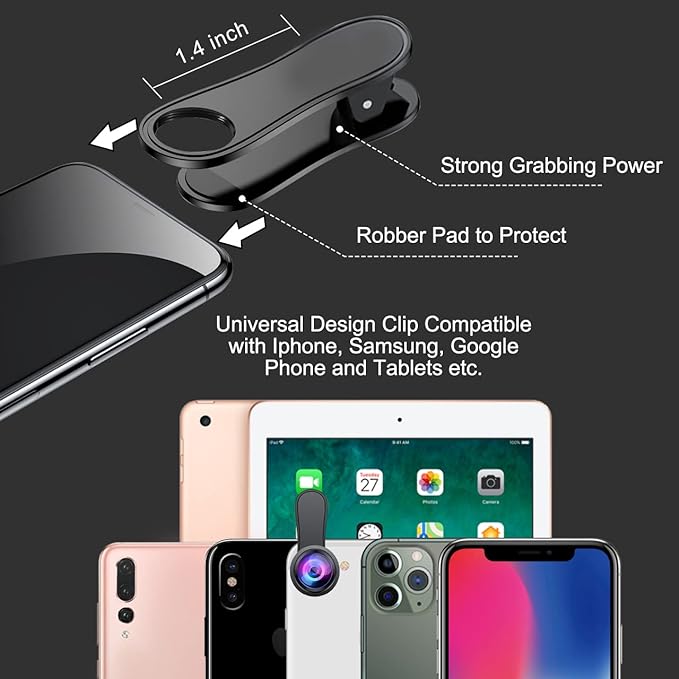 KEYWING Fisheye Lens 198° Fish Eye Phone Camera Lens Kit - Image 5