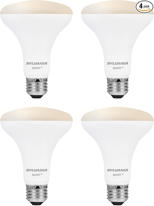 Sylvania WiFi LED Smart Light Bulb, 65W Equivalent Dimmable Soft White BR30 by LEDVANCE