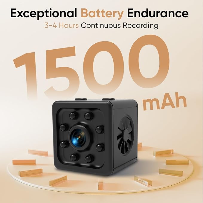 Upgraded 2K Mini Hidden Surveillance Camera, Home or Office Spy Camera - Image 6