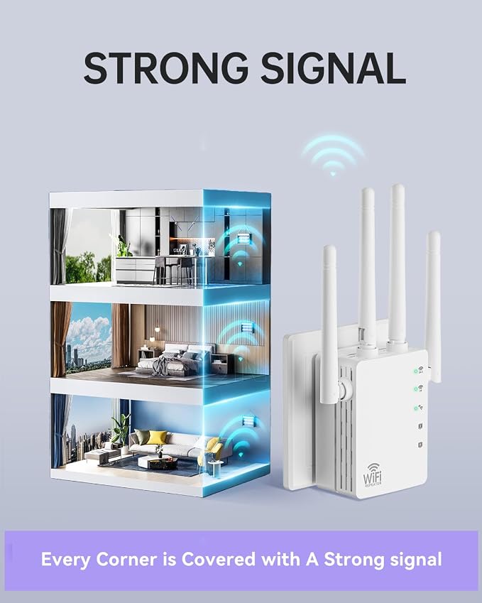 WiFi Extender, Dual Band WiFi Booster - Image 5
