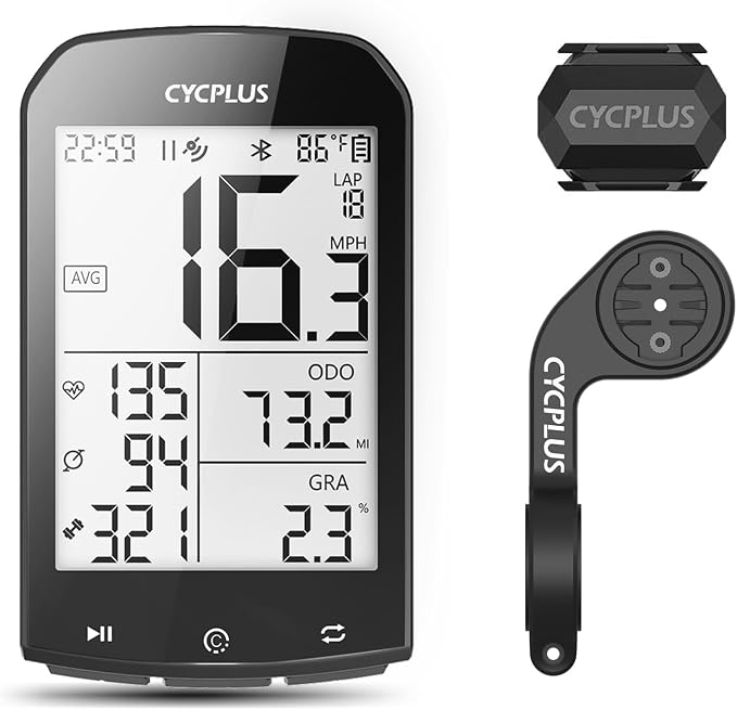CYCPLUS GPS Wireless Bike Computer, Cycling Computer GPS by CYCPLUS