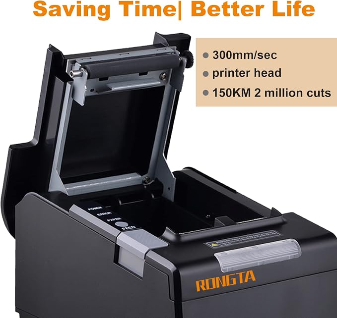 Rongta POS Printer, 80mm Thermal Receipt Printer, Restaurant Kitchen Printer - Image 5