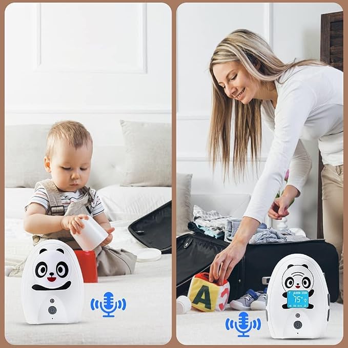 Audio Baby Monitor TimeFlys Mustang Panda, Both Unit Portable, Talk Back - Image 4