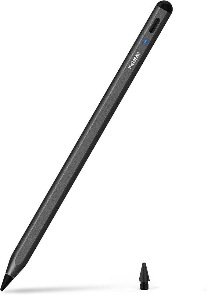 Metapen Pencil A8 for Apple iPad 2018-2026, Palm Rejection, Pixel Precision by metapen