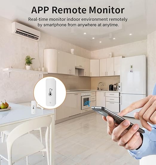 WiFi Humidity Temperature Monitor: Smart Hygrometer Thermometer - Image 3
