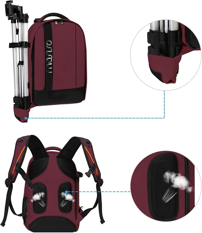 MOSISO Camera Backpack, DSLR/SLR/Mirrorless Photography Backpack Buffer Padded - Image 4