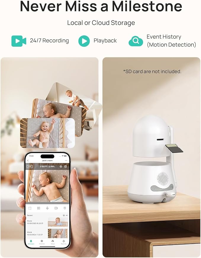 Dr.Care LumiView Smart WiFi Baby Monitor - Image 9