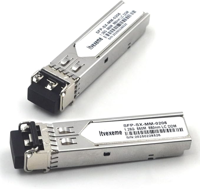 2 Pack 1.25G Multimode SFP LC Module, 1000Base-SX Gigabit Fiber Transceiver - Image 5