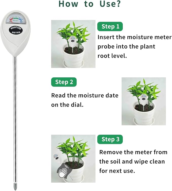 Censinda Soil Moisture Meter, 2 Pack Long Probe Soil Moisture Monitor - Image 5
