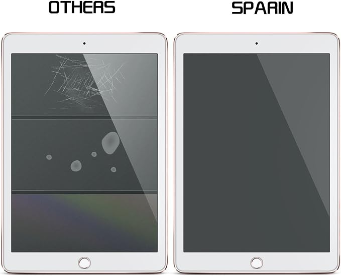 SPARIN 2 Pack Screen Protector for iPad 6th 5th Generation/iPad Air 2 9.7 inch - Image 7
