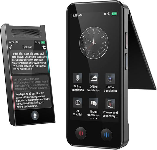 Language Translator Device, Upgraded Detachable Dual Screen AI Translator by FLTIDUNDI