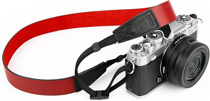 Crazy Horse Leather Camera Strap, Vintage Camera Strap, Adjustable Camera Neck by CANPIS