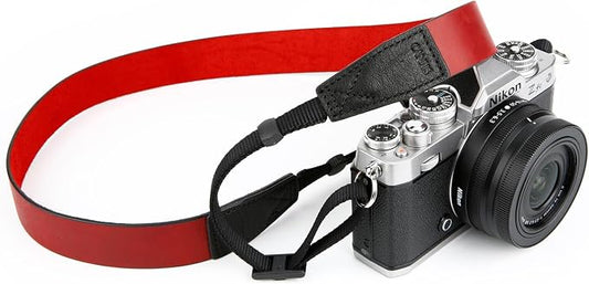 Crazy Horse Leather Camera Strap, Vintage Camera Strap, Adjustable Camera Neck by CANPIS