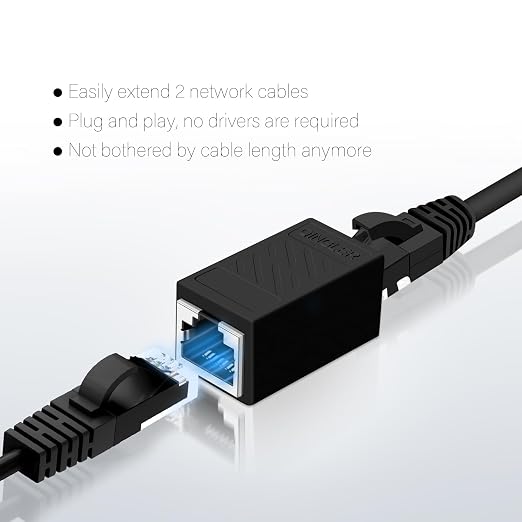 RJ45 Cat6 Coupler Ethernet Extender Connector, 10 Pack in line Coupler Cat7 - Image 6
