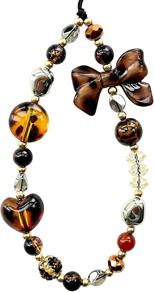 Cute Beaded Camera Wrist Strap for Phone, Digital Camera Charm Lanyard by CasaPopz
