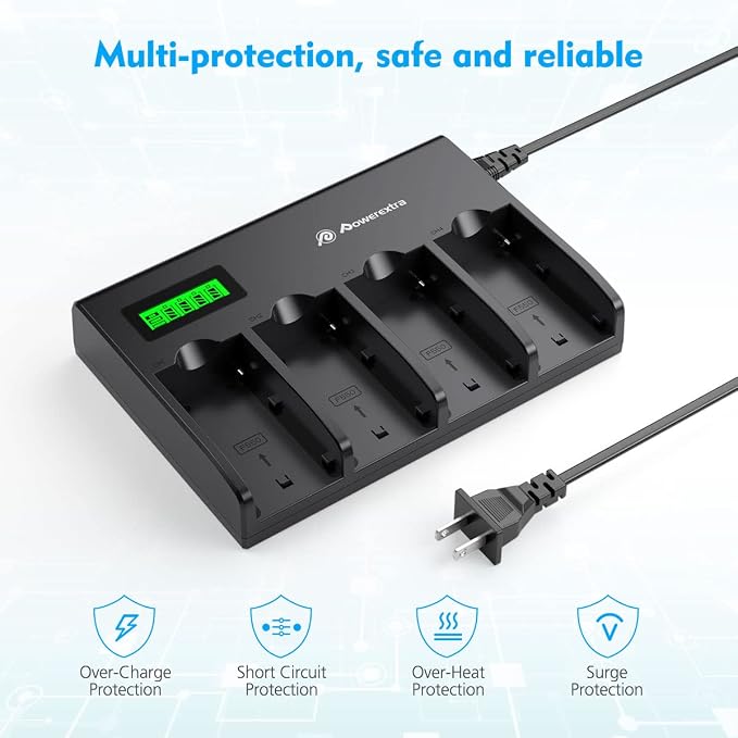 Powerextra 4-Channel Battery Charger - Image 5