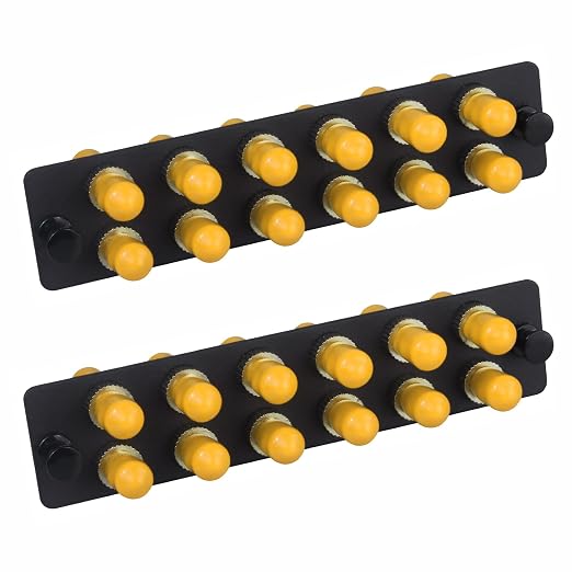 2-Pack 12 Simplex ST Fiber Patch Panel by Duogaliaopticalfiberproduct