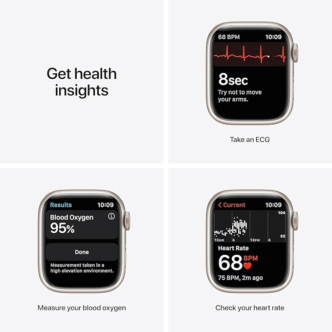 Apple Watch Series 7 Starlight Aluminum Case - Image 5