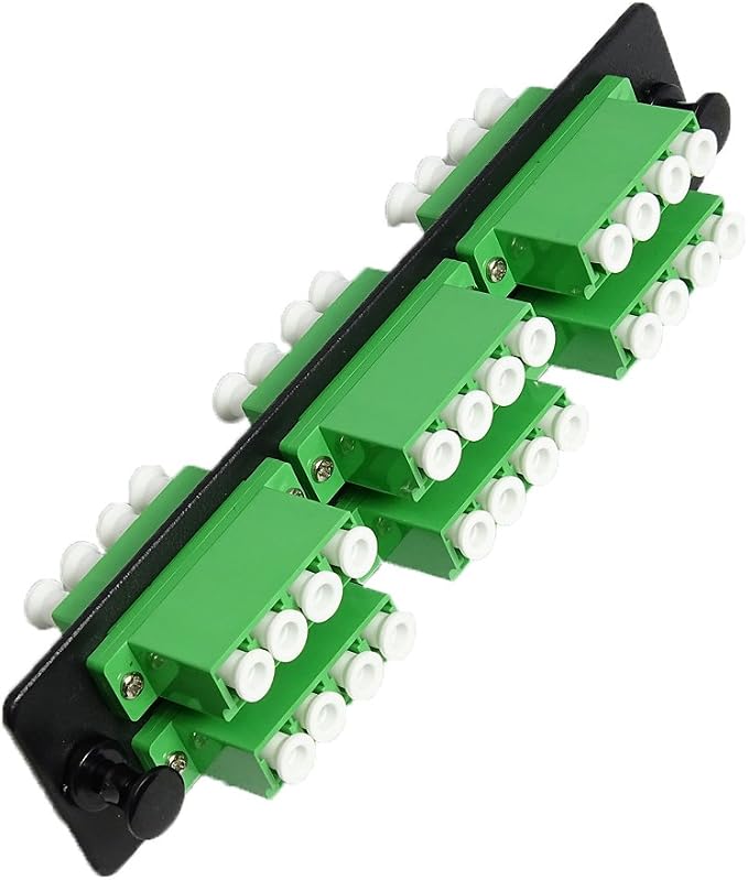 RiteAV LGX Footprint Fiber Optic Cable LC Adapter Patch Panel 6 Ports Loaded by RiteAV