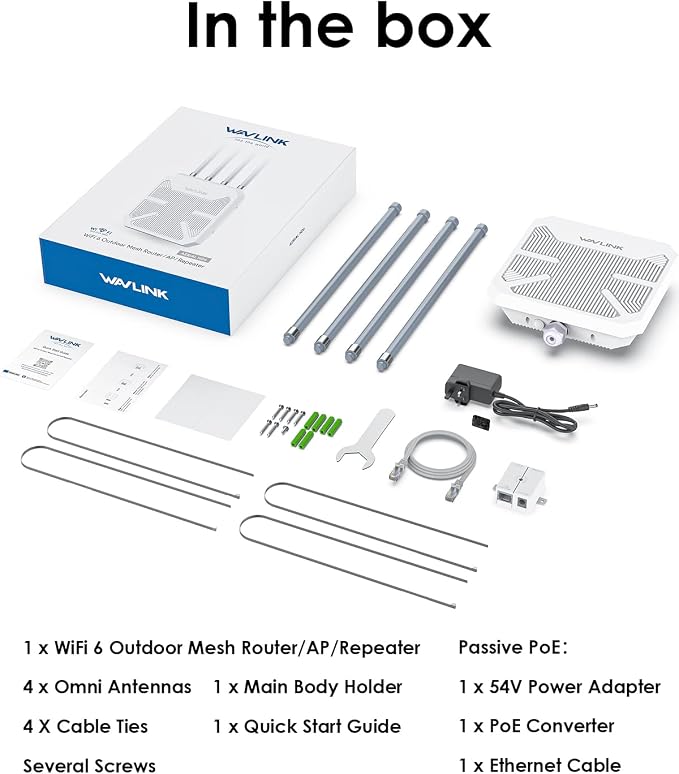 2026 AX1800 Outdoor WiFi 6 Extender Long Range, WAVLINK Outdoor WiFi Access - Image 9
