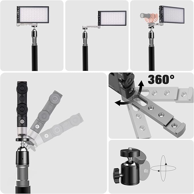 Pixel G1s RGB Video Light with APP Control, 12W 210 Minutes Rechargeable - Image 6