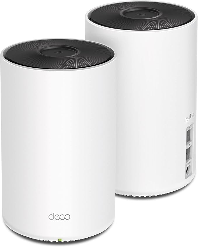 TP-Link Tri-Band Wi-Fi 6 Mesh Router System | 2- Mesh Routers | Coverage up to 5 by TP-Link
