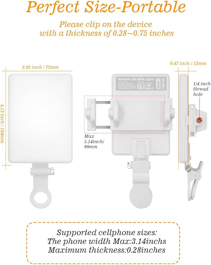 60 LED Portable Selfie Light Video Conference Lighting - Image 7