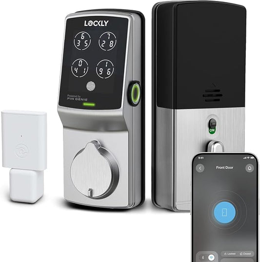 Lockly Secure Pro Smart Deadbolt Lock — Fingerprint Keyless Entry, PIN Genie® by Lockly