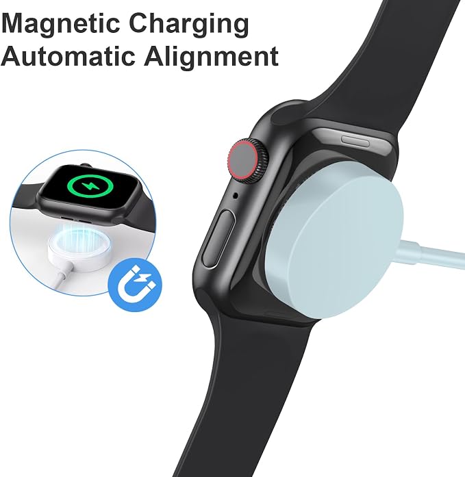 Fast Charger for Apple Watch Charger, Magnetic iWatch Charger to USB A Cable - Image 6