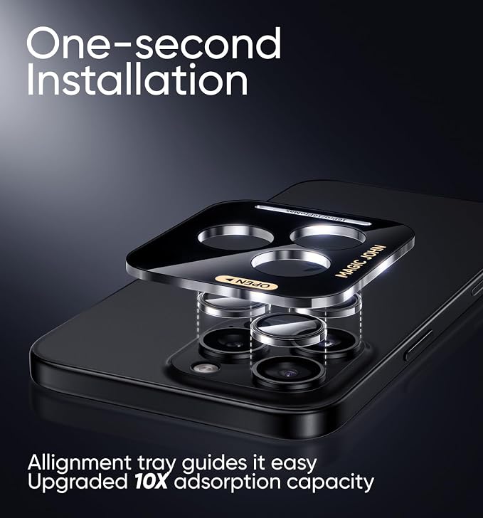 MAGIC JOHN for iPhone 16 Pro Max/16 Pro Camera Lens Protector 9H Aerospace - Image 2