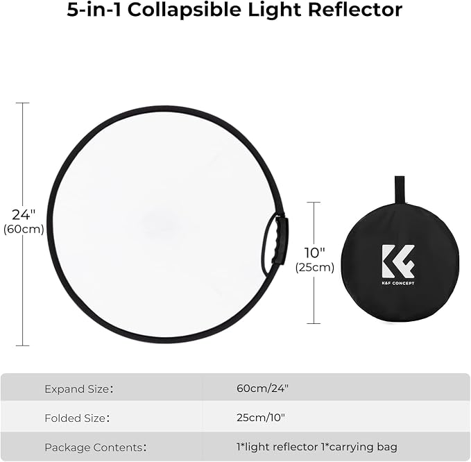 K&F CONCEPT 5-in-1 Light Reflector - Image 4