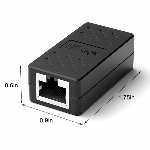 ZUZONG 100 PCS Gigabit RJ45 Coupler, Ethernet Extender Connector in Line Coupler - Image 2