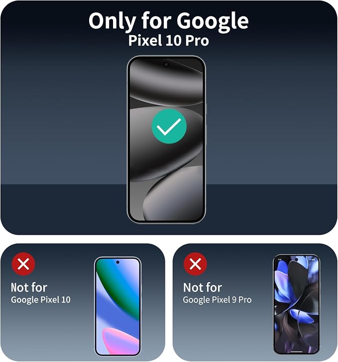3+3+1-Pack, Privacy Screen Protector and Camera Lens Protector - Image 2
