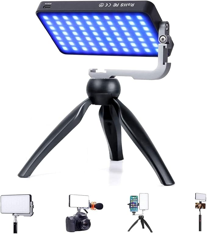 IVISII G2 Pocket RGB Camera Light, Built-in 7200mAh Rechargeable Battery by IVISII