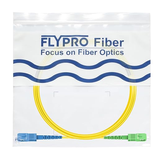 FLYPROFiber- OS2 Single Mode Fiber Patch Cable, 10m/33ft SC/UPC to SC/APC Fiber - Image 7