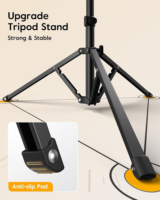 Soft Ring Light with Stand & Dual Phone Mount, LUXSURE Phone Tripod with Ring - Image 5