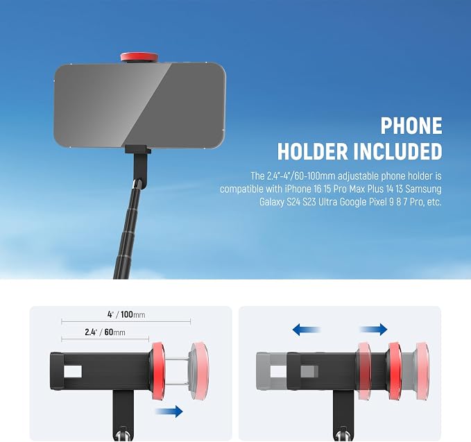 NEEWER Basics PA991 Selfie Stick Tripod Compatible - Image 6