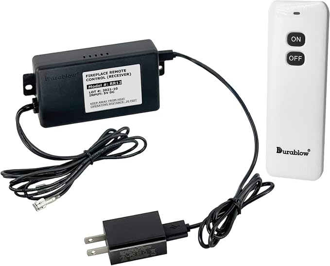 Durablow TR2001 Gas Fireplace On/Off Remote Control Kit by Durablow