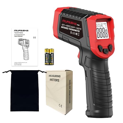 MUFASHA Infrared Thermometer Temperature Gun Laser High Temp Thermometer by MUFASHA