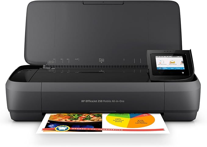 HP OfficeJet 250 Portable Printer by Amazon+Renewed