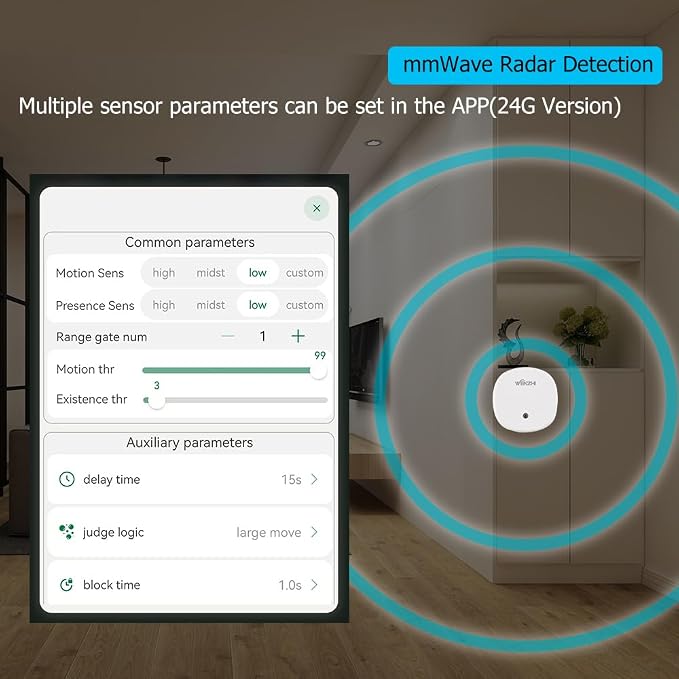 Presence Sensor, WenzhiIoT Smart Motion Sensor Zigbee 24 GHz Radar MmWave - Image 7
