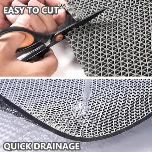 Thick PVC Drainage Floor Mat 4x98FT, Non Slip Flooring Mats Swimming Pool - Image 5
