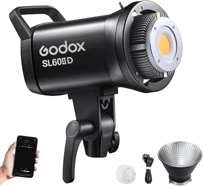 Godox SL60IID 70W LED Video Light, 18600Lux@1M 5600K LED Continuous Light by GODOX