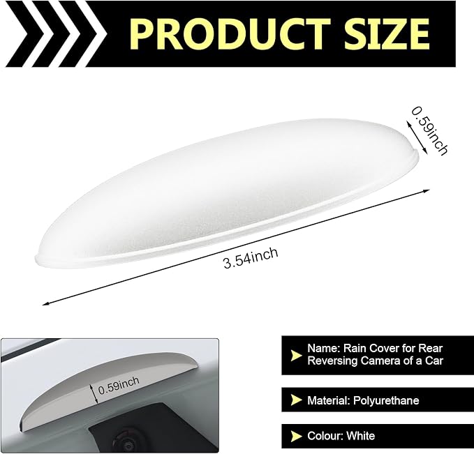 Car Rear View Camera Anti-Rain Cover, ABS Reversing Camera Protection - Image 2