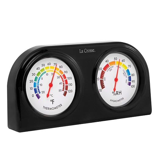 La Crosse 104-288 Analog Thermometer and Humidity Gauge - Image 3