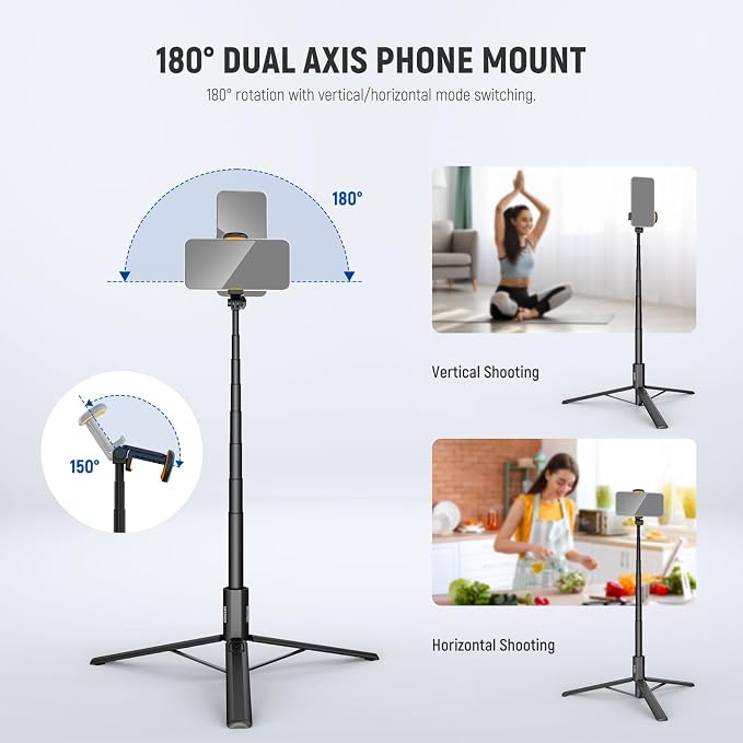 NEEWER Entry Level Version 16-71" Selfie Stick Tripod Compatible - Image 3