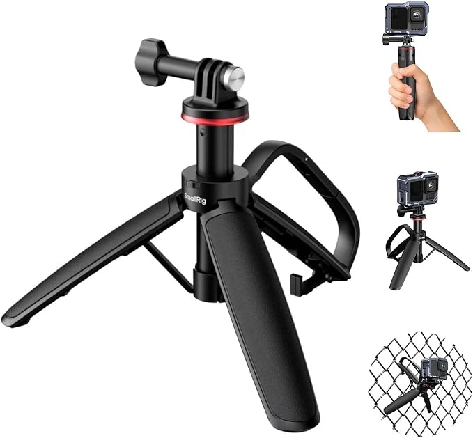 SMALLRIG Portable Action Camera Tripod in Carabiner Shape, 6.5-13.6in by SmallRig
